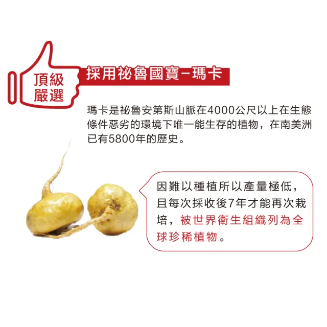 【Lovita愛維他】3倍濃縮瑪卡1500mg素食膠囊(60顆)