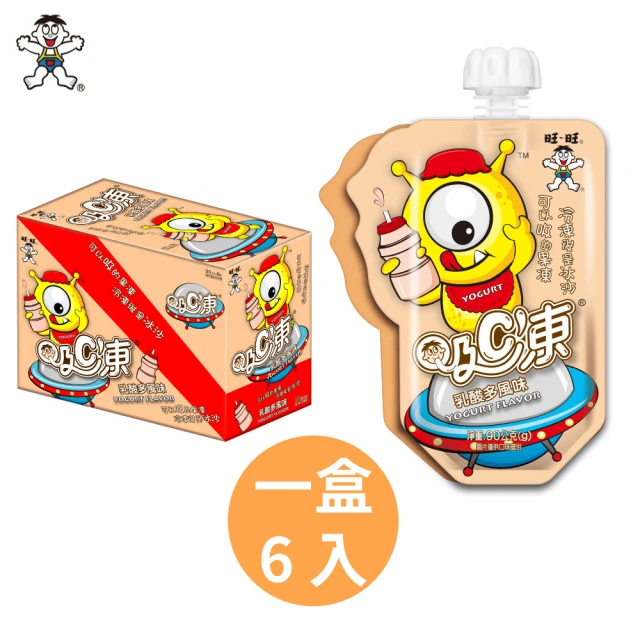 【旺旺】吸C凍可吸果凍-乳酸多果汁風味 90G*6入/盒