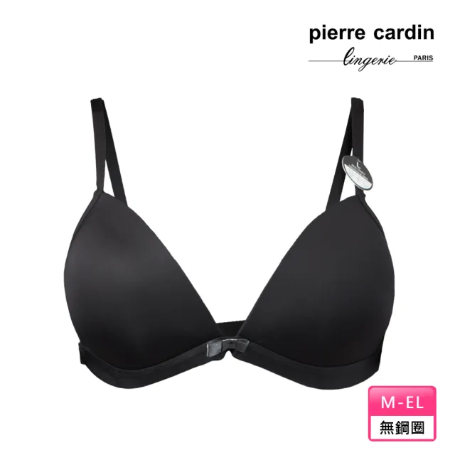 【pierre cardin 皮爾卡登女性內衣】任選_性感比基尼美背無鋼圈內衣(單件-BLK黑)