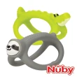 【Nuby】矽膠搖搖固齒器-樹懶/鱷魚(兩款可選)