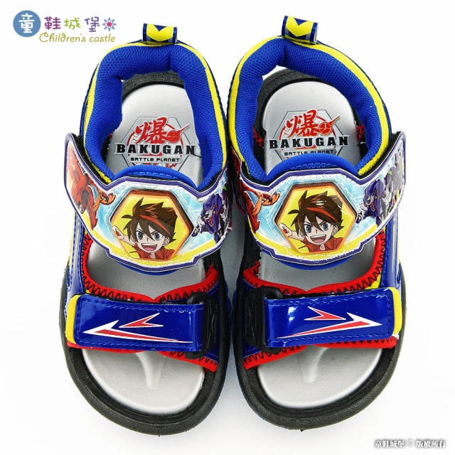 【童鞋城堡】酷炫電燈涼鞋 爆丸(BK4201-藍)