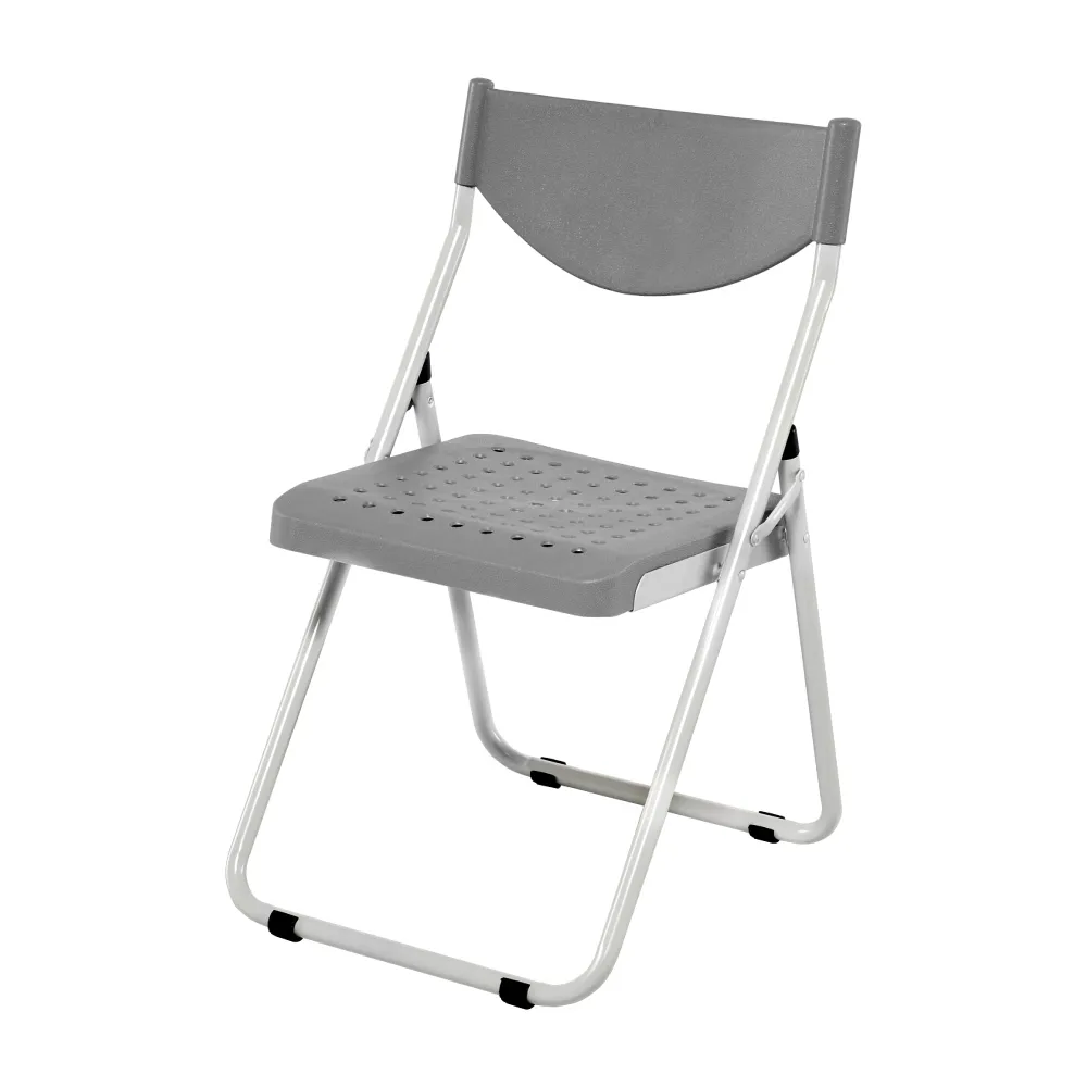 【G+ 居家】MIT 塑鋼合椅-灰 5入組(折疊椅/餐椅/塑鋼椅/會議椅/外出露營)
