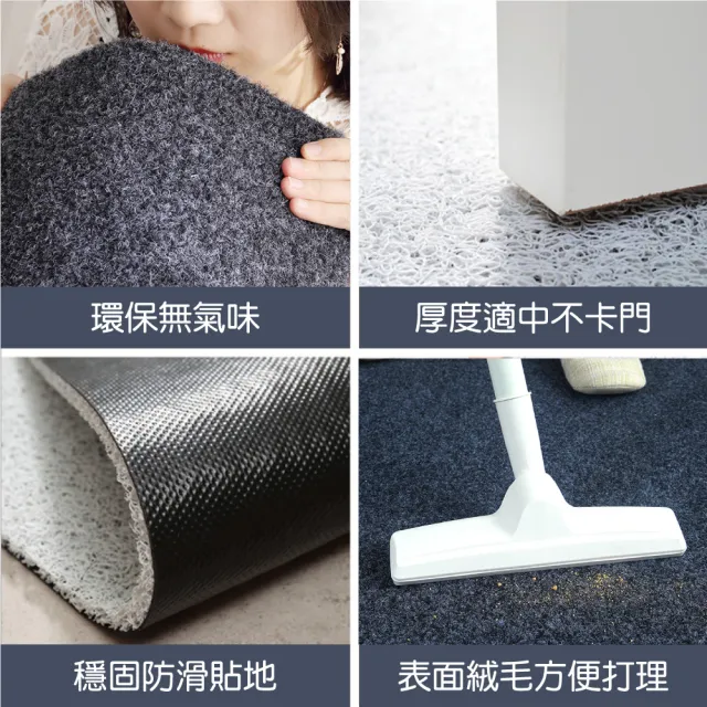 【新錸家居】耐磨耐蹭 刮泥除沙 日式防滑進門地墊 進門墊踏墊-60x90cm(去污刮沙 玄關門口墊 止滑防滑墊)
