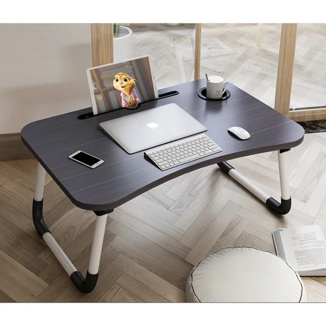 【網狐家居】簡約攜帶式床上桌電腦桌 二入組(型)