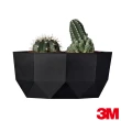 【3M】無痕 LIFESTYLE 牆壁裝飾美妝植栽收納盒 大型置物盒-黑色 17720B