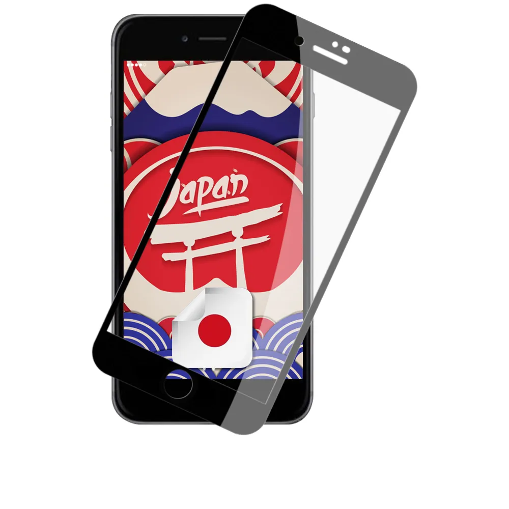 IPhone SE2020 IPhone SE2022 保護貼 日本AGC買一送一 滿版黑框鋼化膜(買一送一IPhoneSE2020 2022保護貼)