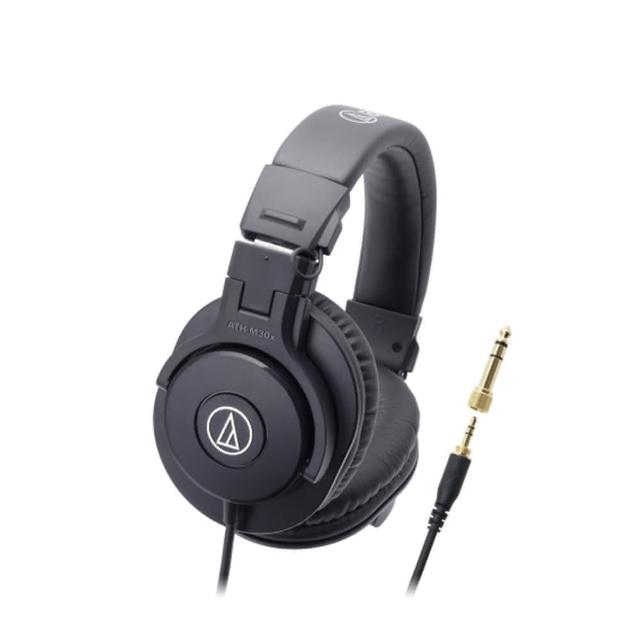 【audio-technica 鐵三角】ATH-M30X 高音質錄音室用專業型監聽耳機