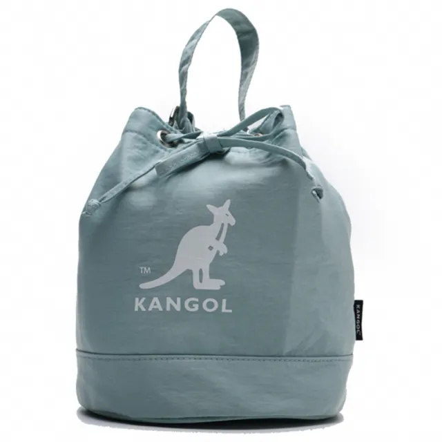 【KANGOL】雙11 水桶包 四色 大LOGO 圓筒袋 滑面材質 英國(60253018-)