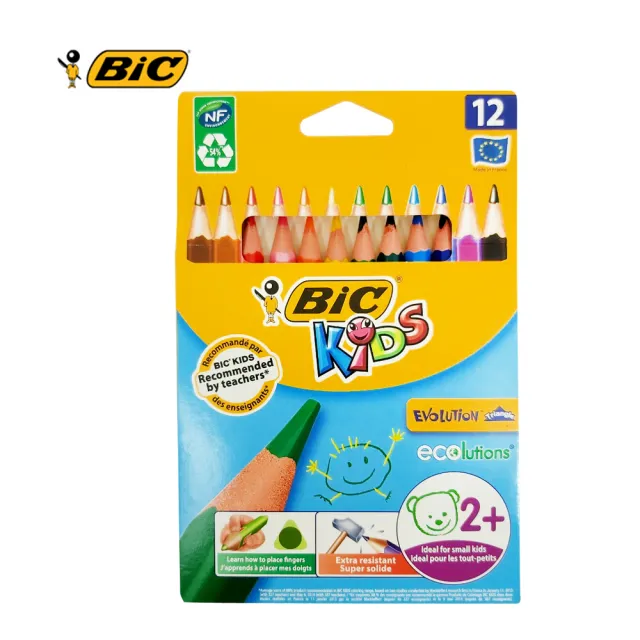 【BIC】12色鉛筆-握筆練習組