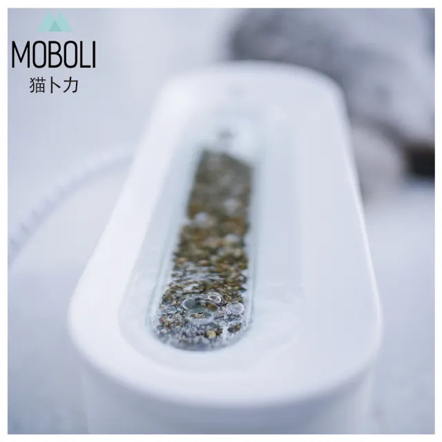 【MOBOLI 貓卜力】河流陶瓷飲水機 幽靜藍(寵物 水機 流動 自動 貓狗適用)