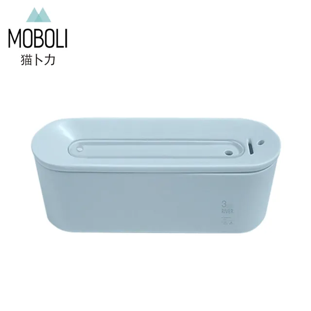 【MOBOLI 貓卜力】河流陶瓷飲水機 幽靜藍(寵物 水機 流動 自動 貓狗適用)