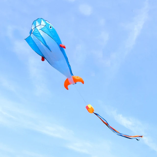 【888ezgo】大鯨魚造型風箏（軟式風箏）（全配/附150米輪盤線）