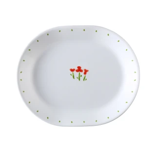 【CORELLE 康寧餐具】小紅花12.25吋腰子盤(611)