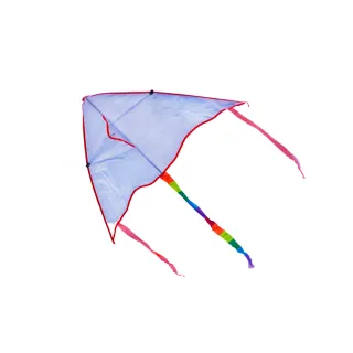 【888ezgo】空白三角彩繪風爭（彩虹尾巴）（附30公尺手板線）（6入裝）