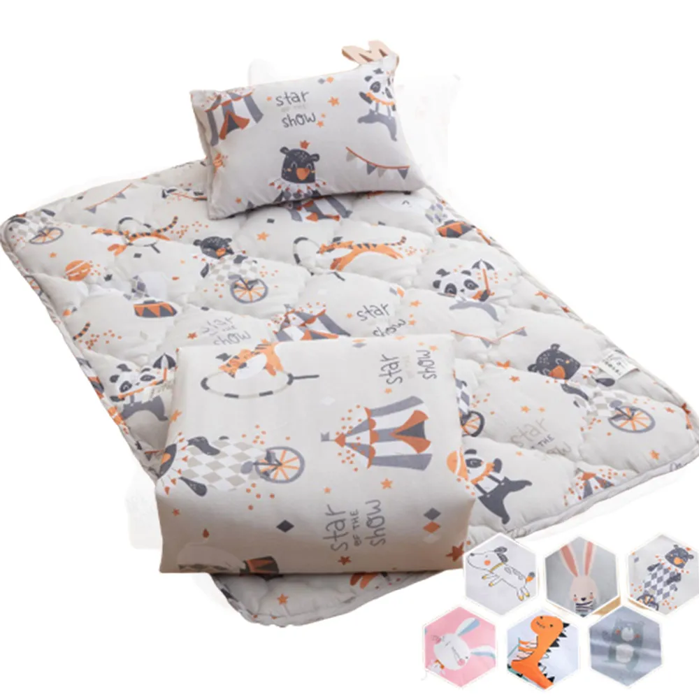 【Annette】萊賽爾天絲 涼被睡墊童枕3件組 馬戲團(睡袋 嬰兒床墊)