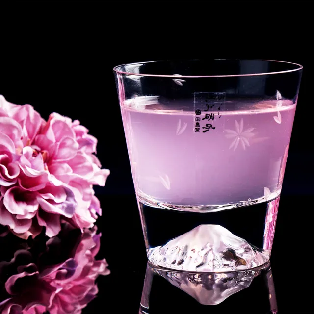 【田島硝子】通路限定  富士山杯 限量款櫻花對杯2入禮盒組(TG16-015-2RS)
