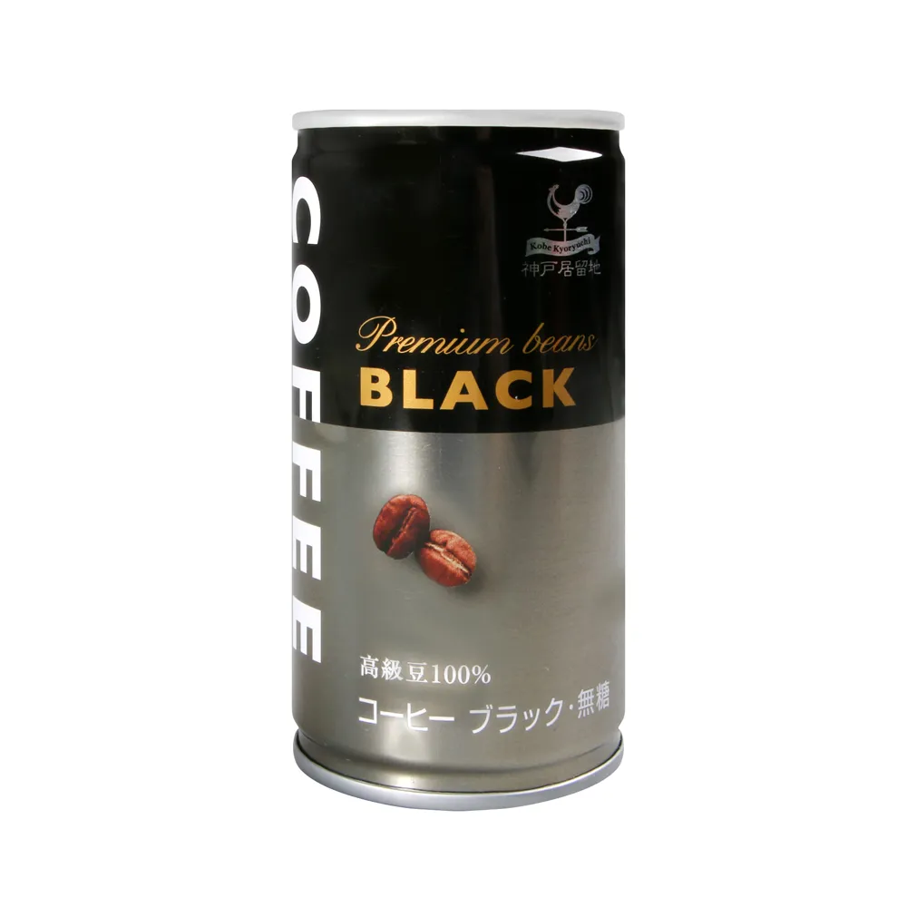 【日本富永】神戶居留地咖啡飲料-BLACK185ml