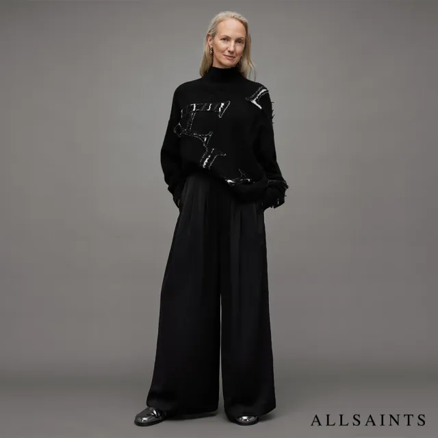 【ALLSAINTS】A STAR 針織上衣Black/White WK101Z(舒適版型)