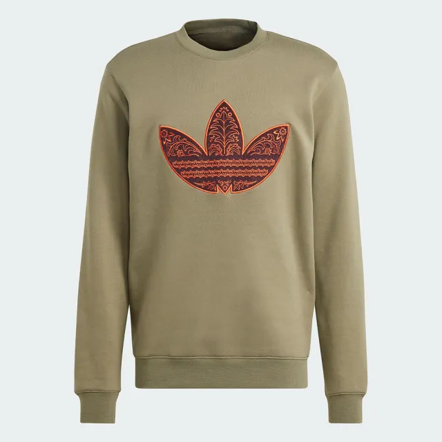 Adidas originals applique trefoil clearance sweatshirt