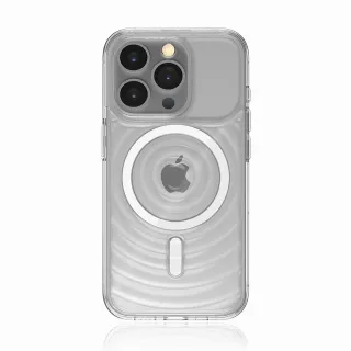 【STM】Reawaken Ripple for iPhone 15 Pro 典雅波浪 MagSafe軍規防摔殼(透明)