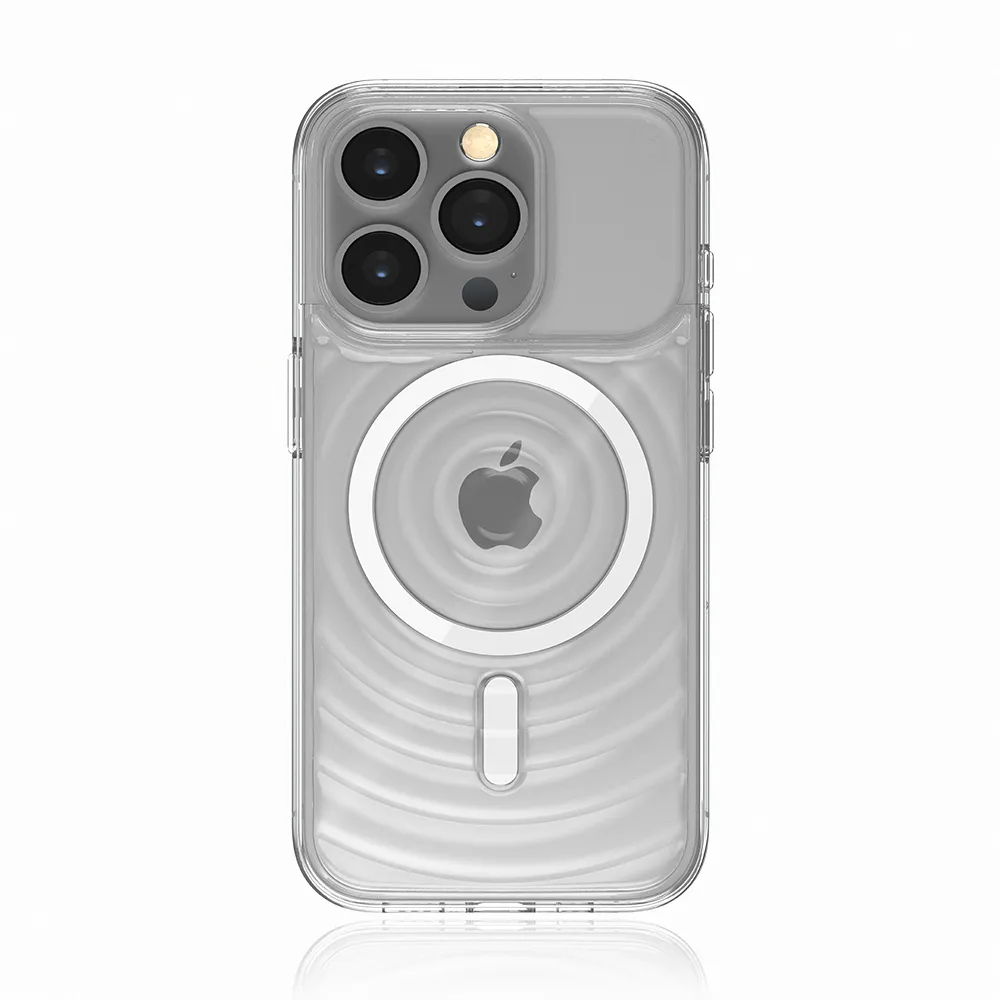 【STM】Reawaken Ripple for iPhone 15 Pro 典雅波浪 MagSafe軍規防摔殼(透明)