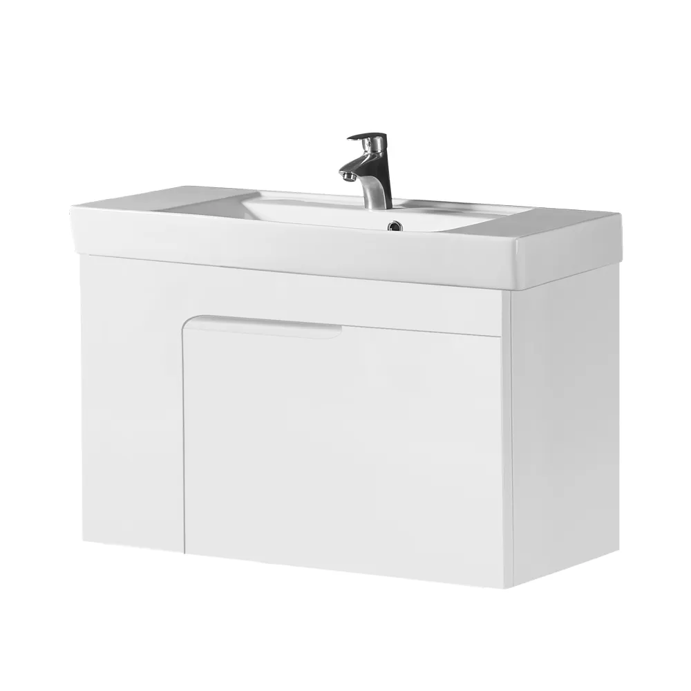 【KARAT 凱樂】米萊簡約 92公分-防水浴櫃(面盆浴櫃/PVC發泡板/鉸鏈不生鏽)