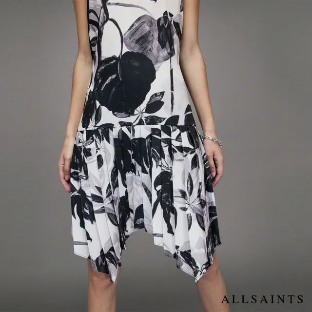 【ALLSAINTS】SONYA JACKIE 印花短洋裝ECRU WHITE WD106Z(常規版型)