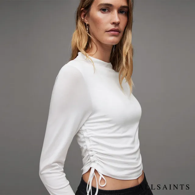 【ALLSAINTS】BETA 長袖T恤Optic White WM093Z(舒適版型)