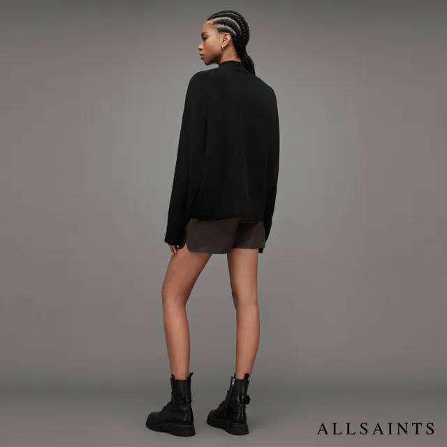 【ALLSAINTS】SHANA 羊皮鬆緊短褲Military Green WL075W(修身版型)