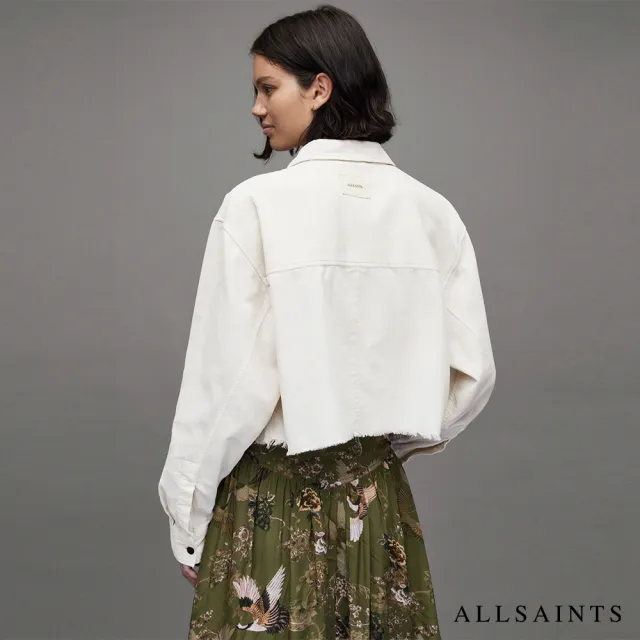 【ALLSAINTS】ZIVA 燈芯絨短版襯衫ALMOND WHITE WH052Z(舒適版型)