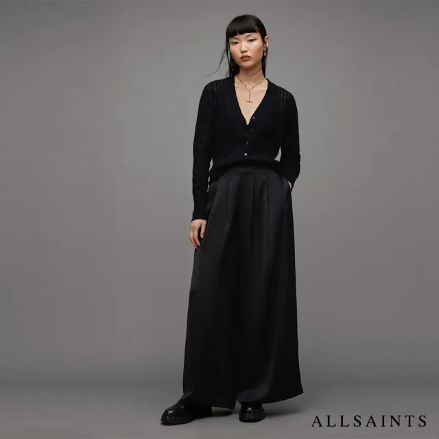 【ALLSAINTS】ABI 羊毛針織外套Black WK010Z(修身版型)