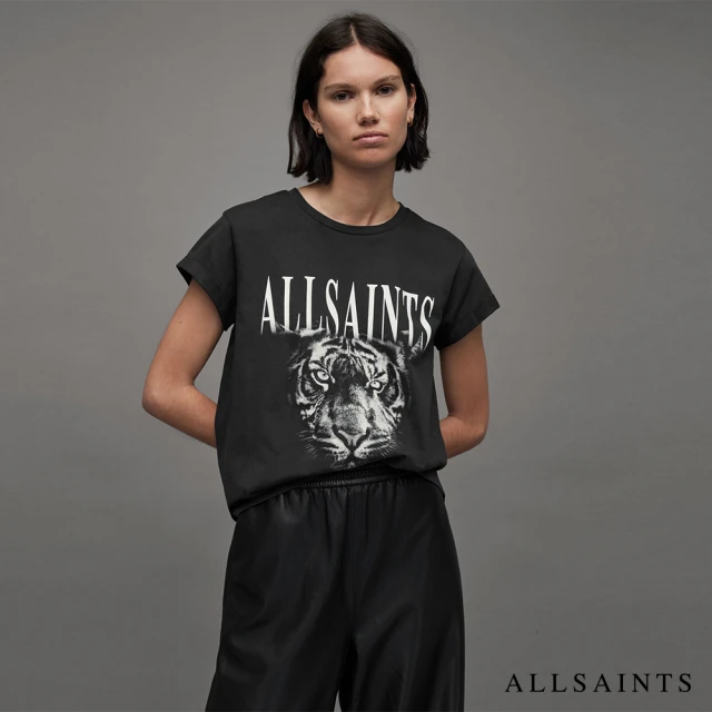 【ALLSAINTS】TRINITY ANNA 短袖T恤Washed Black WG021Z(常規版型)