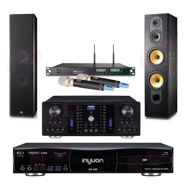 【音圓】S-2001 N2-350+AK-8800 PRO+ACT-65II+FNSD SD-803N(點歌機4TB+擴大機+無線麥克風+喇叭)