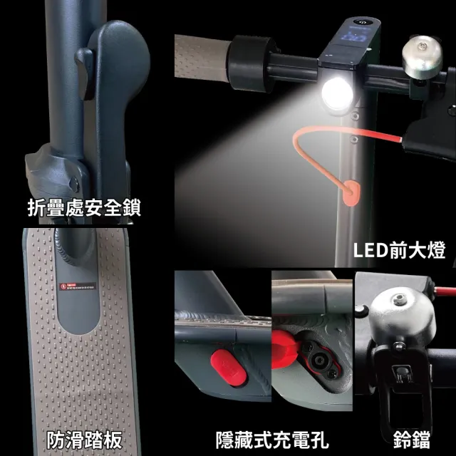 【非常G車】AX8V 8吋蜂窩胎 7.8AH 折疊電動滑板車 LED燈 智能操控(電動平衡車 簡易攜帶)