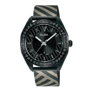 【ALBA】雅柏官方授權A1 男 黑色時尚石英腕錶-36mm(AH7W69X1)