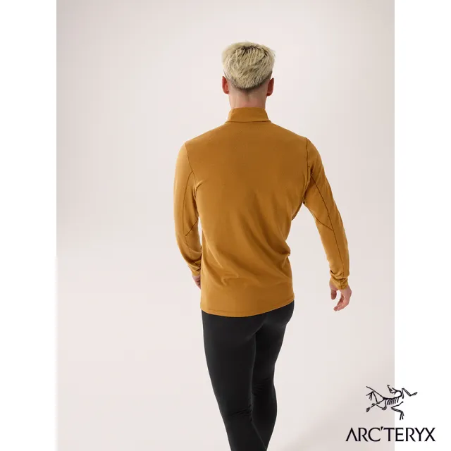 【Arcteryx 始祖鳥官方直營】男 Rho 羊毛長袖套頭衫(育空褐)