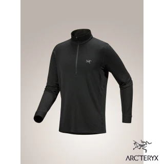 【Arcteryx 始祖鳥官方直營】男 Rho 羊毛長袖套頭衫(黑)