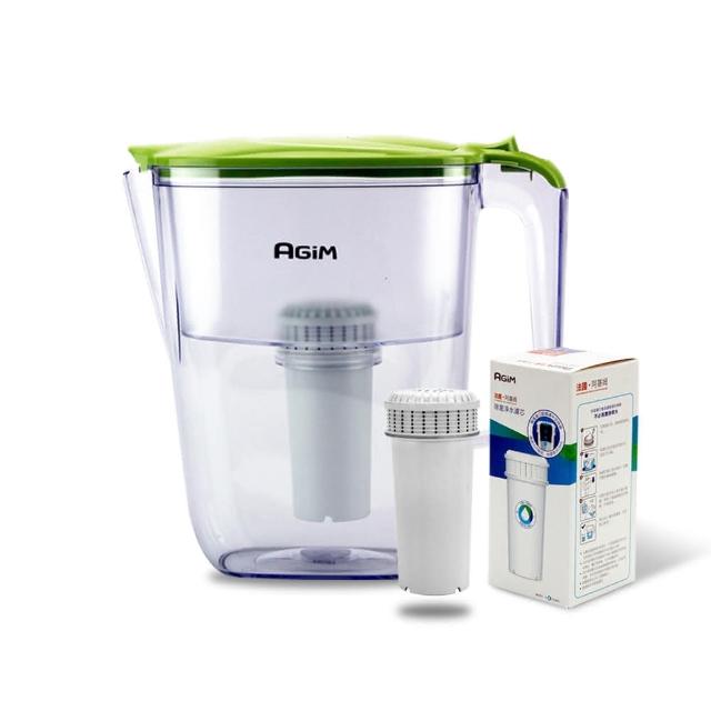 阿基姆AGiM 生飲級全效型濾水壺濾芯組 FK-2501,採用食品級材質,即濾即飲,多重淨化技術,有效去除水垢並保留多數有益天然礦物質。透過SGS檢測,除菌率高,適閤家用、餐廚、寵物使用。濾水壺X1,除菌濾芯X2,適用於2-3公升容量,總有效濾水量達300公升,12週使用壽命,四重過濾機制提升濾淨效果。 AGiM阿基姆 FK-2501