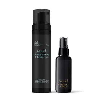 【isLeaf】韓國男性私密激淨慕絲+抑菌噴霧二入組(湛藍海洋200ml+魅惑麋香60ml)