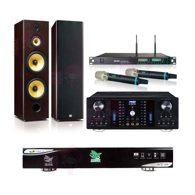 【點將家】DCC-899+FNSD AK-8800 PRO+ACT-8299PRO++FNSD SD-903N(點歌機4TB+擴大機+無線麥克風+喇叭)