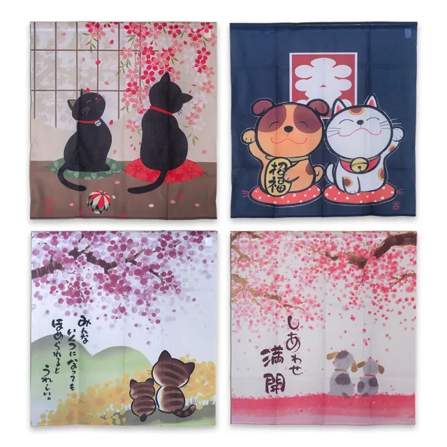 針織中門簾-85x90cm-2條(門簾)（其他規格）