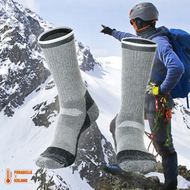 【Porabella】雪地襪 羊毛襪 厚羊毛 襪雪襪 登山襪 健行襪 hiking羊毛襪 保暖襪thick socks