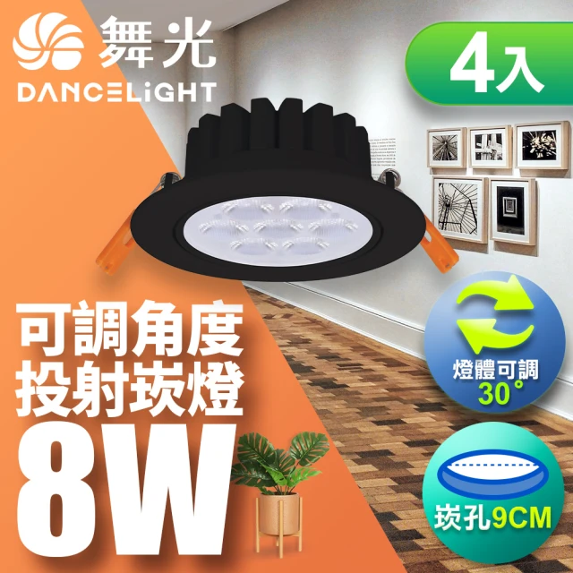 DanceLight 舞光 可調角度LED微笑崁燈5W 崁孔