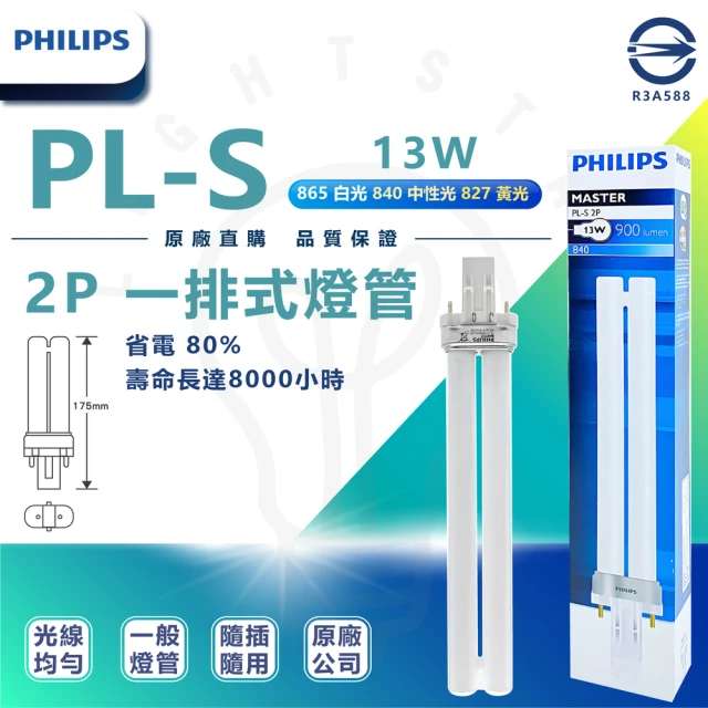 Philips 飛利浦 8入組 LED 4.5W 黃光 白光