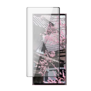 三星 S22 Ultra 保護貼 日本AGC買一送一 滿版曲面黑框鋼化膜(買一送一 三星 S22 Ultra 保護貼)