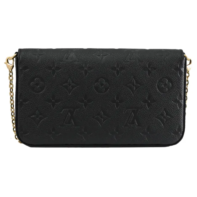 【Louis Vuitton 路易威登】LV M82477 Pochette Felicie 經典牛皮壓花多功能手提包鍊包晚宴包(現貨)