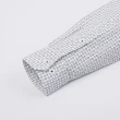 【ROBERTA 諾貝達】進口素材 台灣製 純棉休閒方格水洗長袖襯衫(藍白)