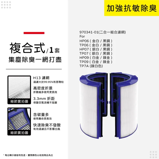 【蟎著媽】濾網(適用 戴森 Dyson TP06 TP07 TP09 HP06 HP07 HP09 空氣清淨機)