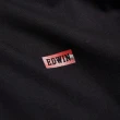 【EDWIN】男裝 小LOGO薄長袖POLO衫(黑色)