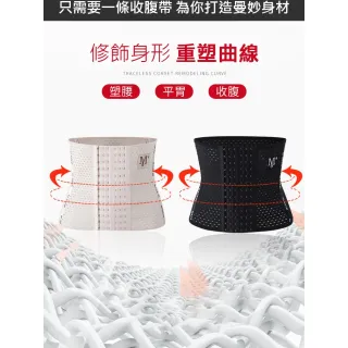 【ROYAL LIFE】塑型彈力透氣束腰帶-2入組(升級款 超彈力/多排扣/超透氣/超塑型)